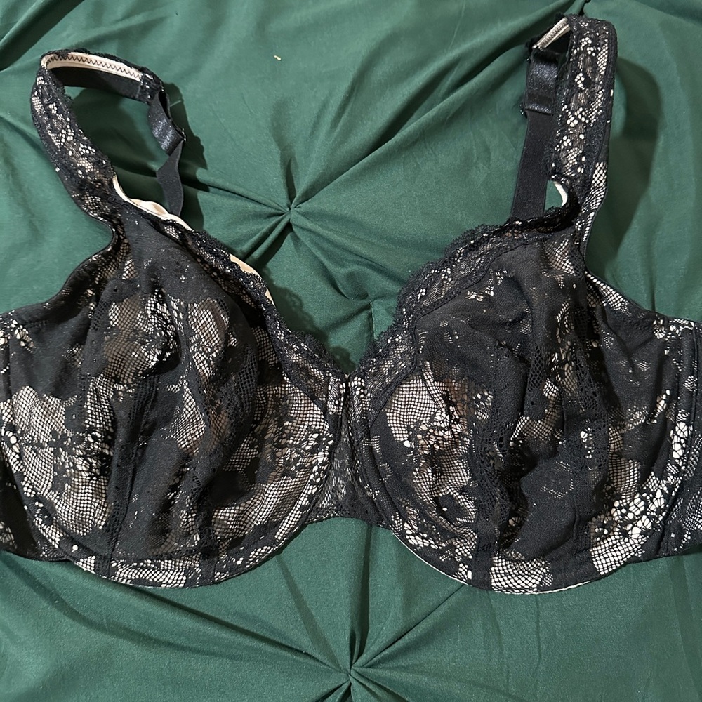 Cacique Black Lace Underwire Bra